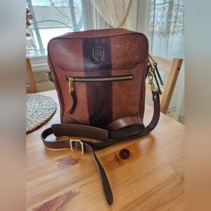 Massimo Dutti Weekender Bag Brown Two-Tone